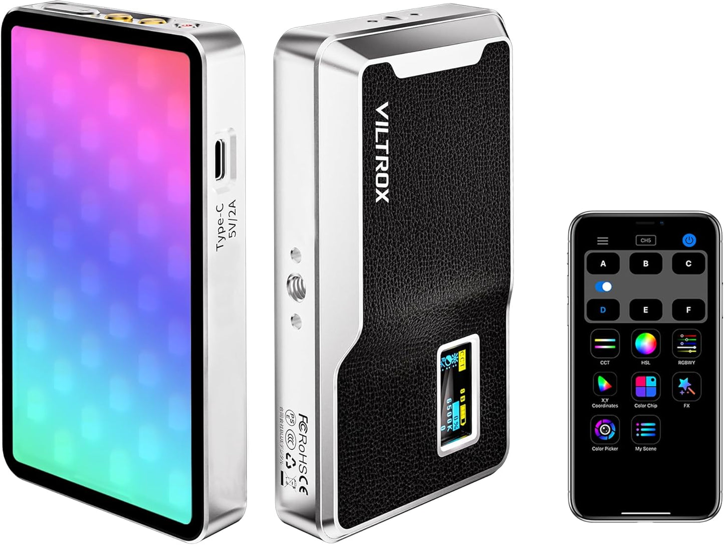 VILTROX 6000mAh On Camera LED Light for Creative Photography
