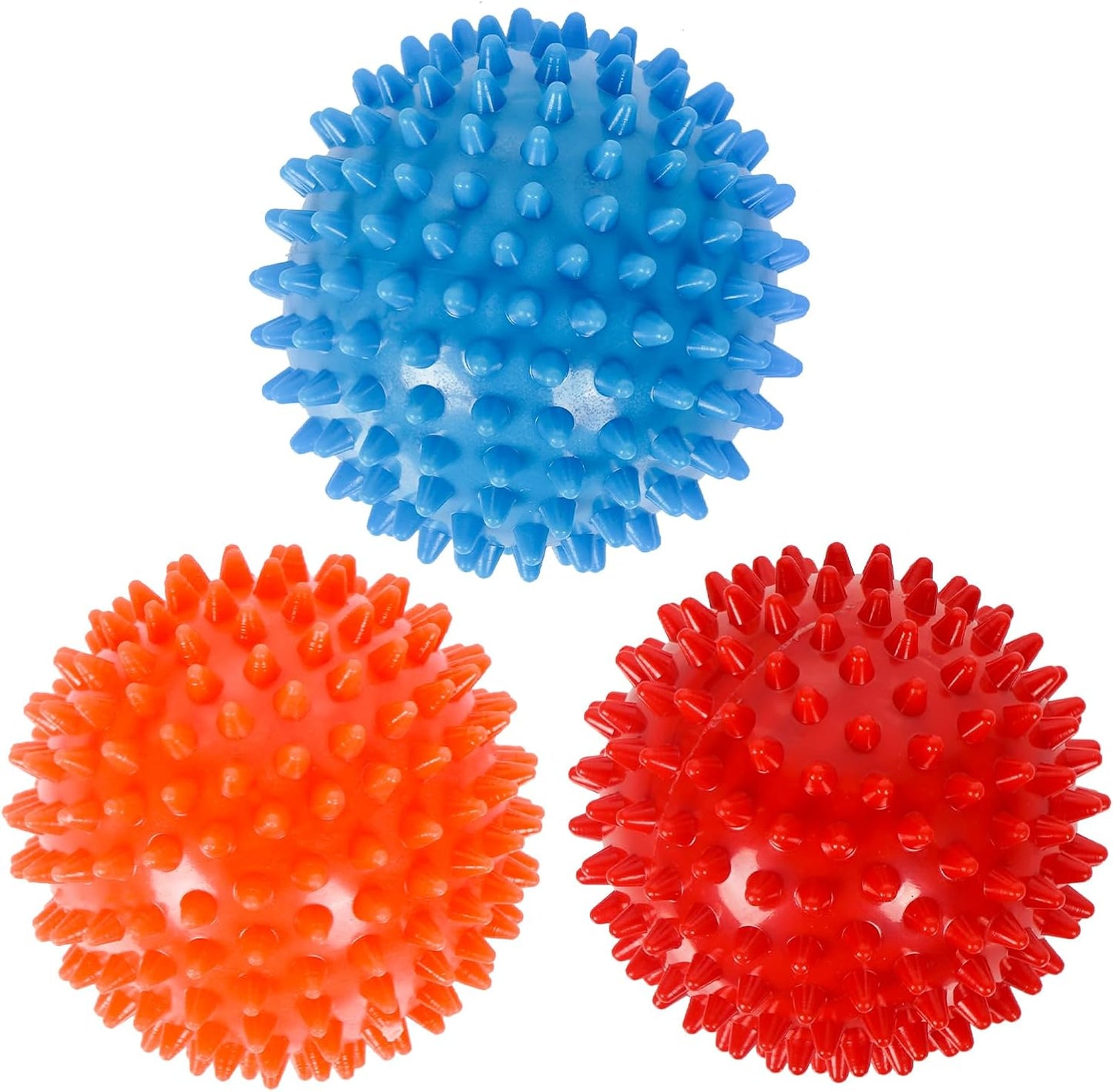 3-Pack Spiky Massage Balls for Plantar Fasciitis - Pain Relief & Rehab