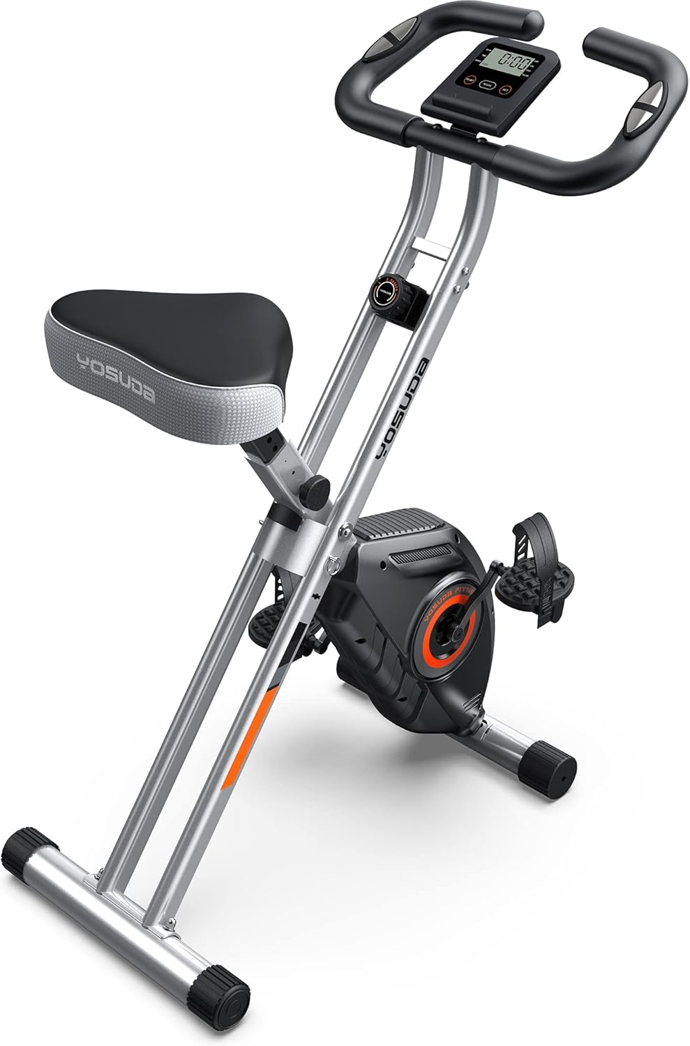 YOSUDA Folding Exercise Bike for Home Gym Workout - Quiet & Compact