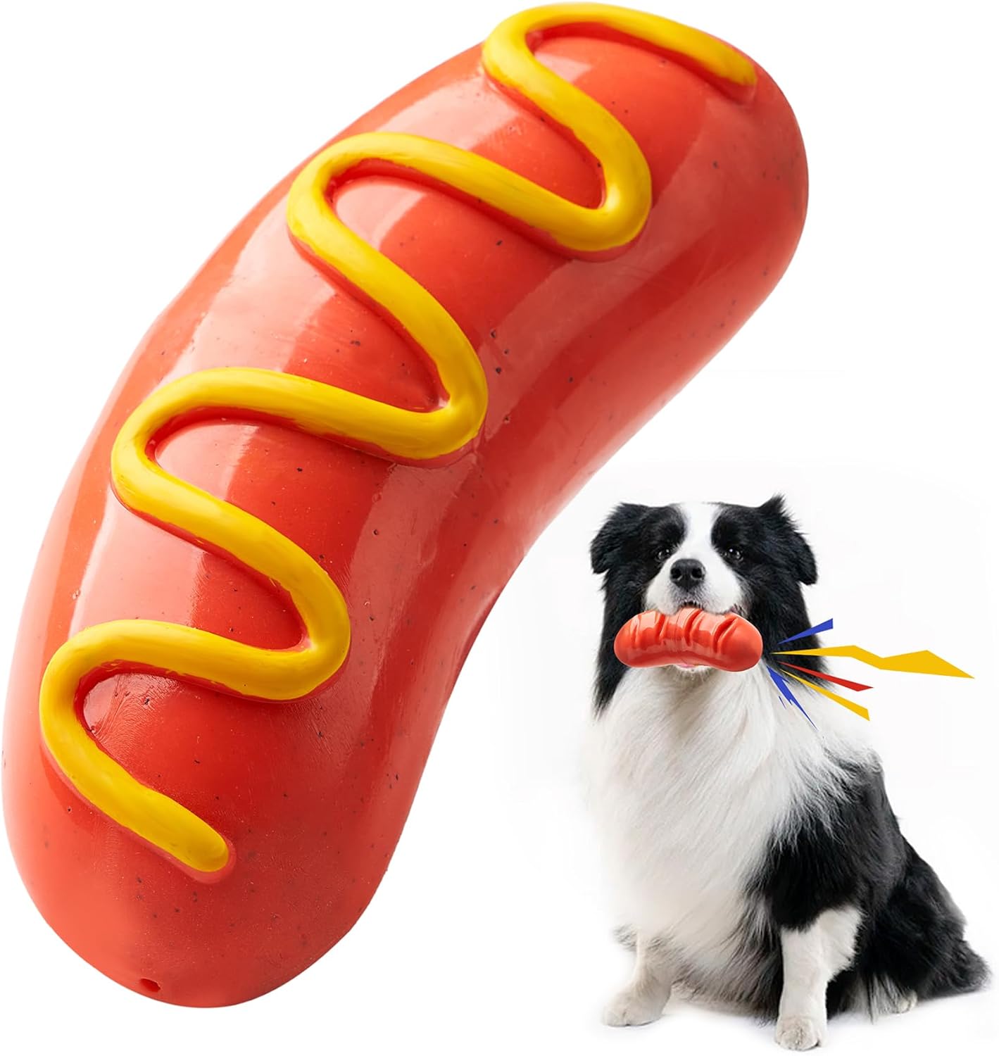 Indestructible Dog Chew Toy - Tough Rubber for Aggressive Chewers