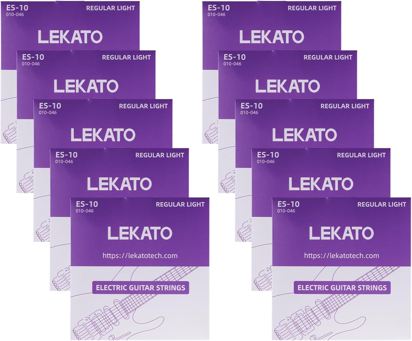 LEKATO Coated Electric Guitar Strings Set - Enhanced Durability