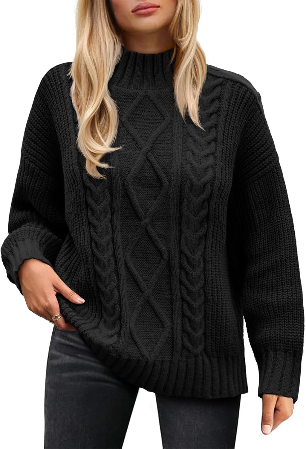 Saodimallsu Womens Oversized Cable Knit Sweaters for 2025