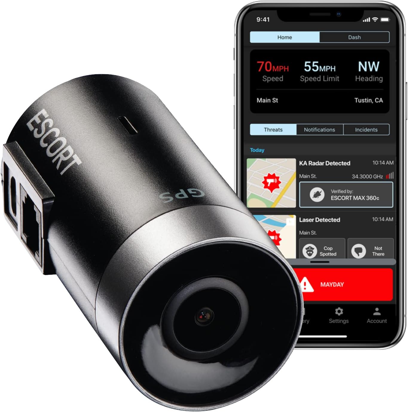 Escort M2 Smart Dash Cam - Drive Smarter with Full HD Video