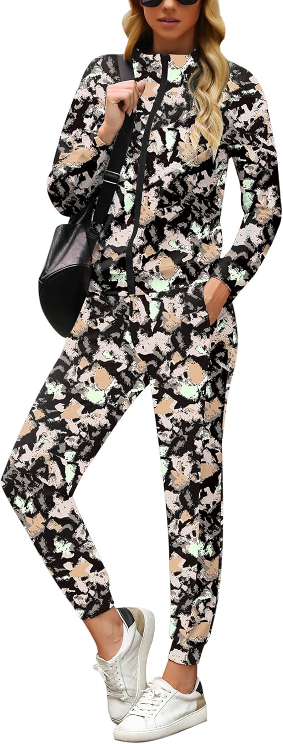Marvmys Women's Tracksuit Set: Stylish 2 Piece Jogger Outfit