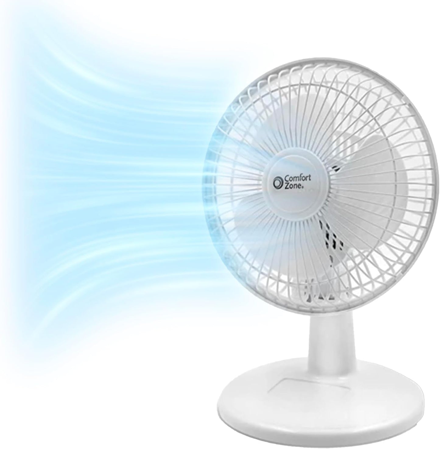 Quiet & Portable 6 Desk Fan - Adjustable Tilt