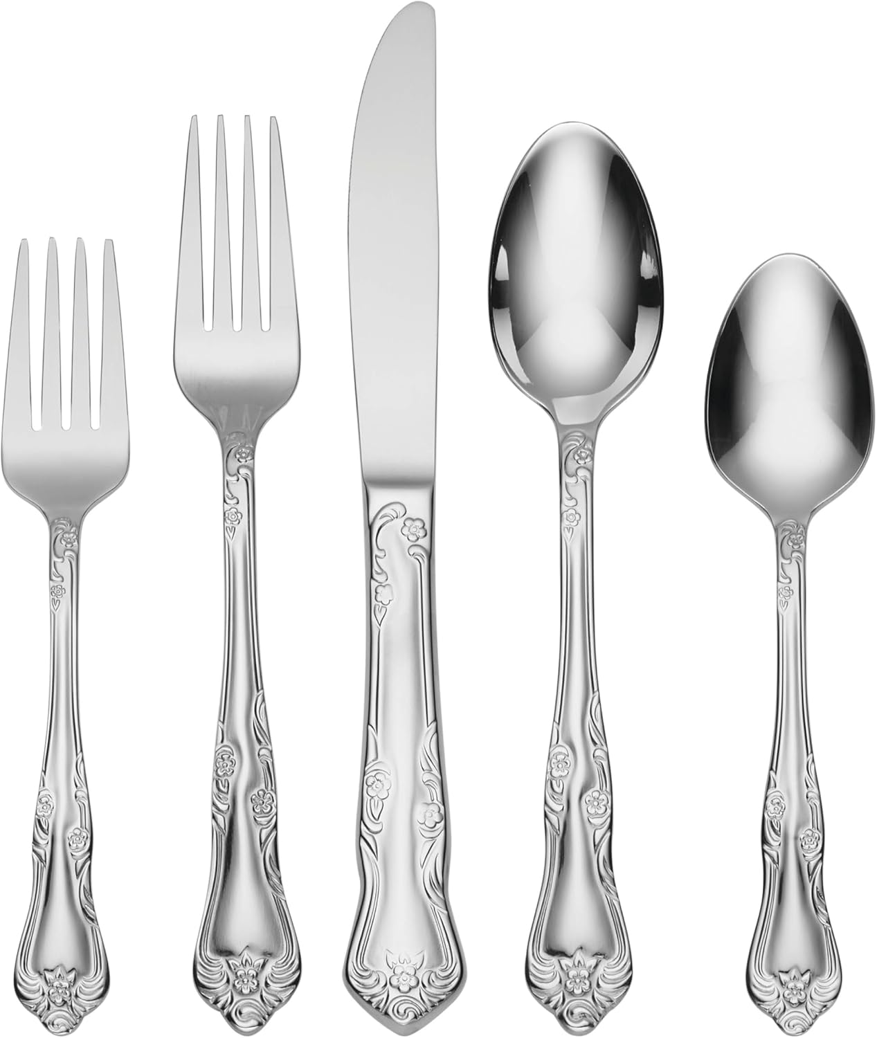 Oneida Azalea 45-Piece Flatware Set for Elegant Dining