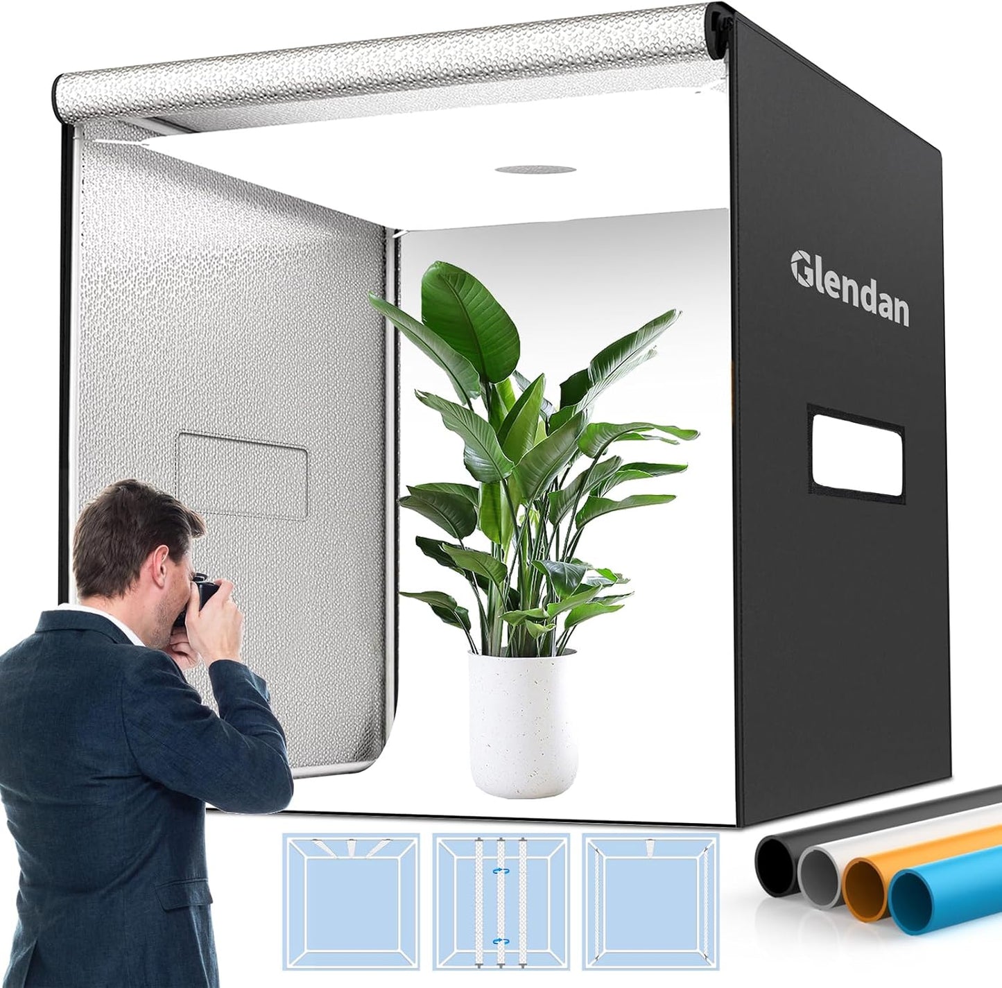 Glendan 40x40 Light Box for Professional Product Photography