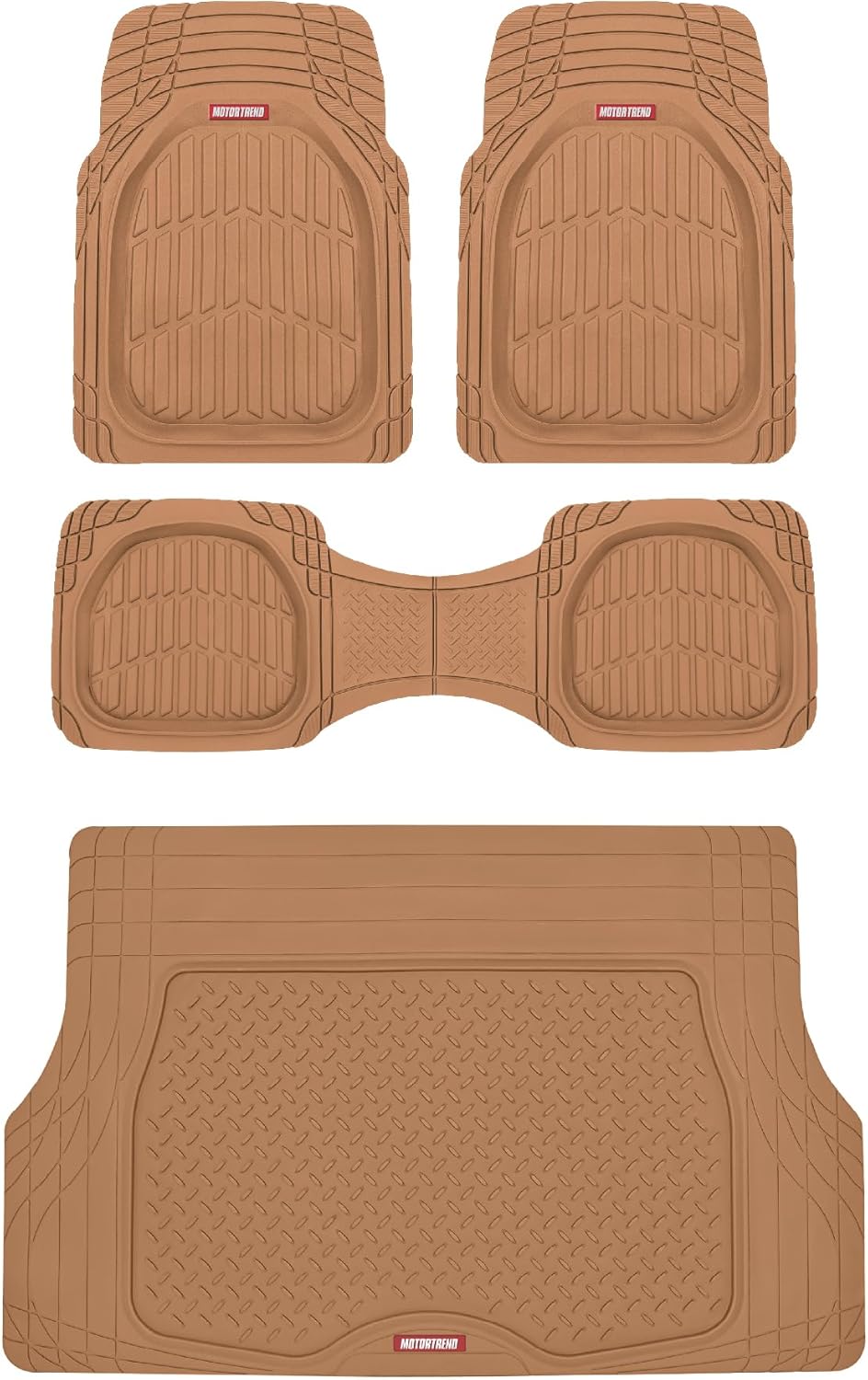 Motor Trend FlexTough Heavy Duty Floor Mats for Cars and SUVs