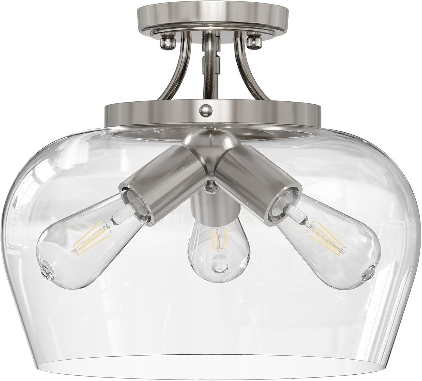 VONLUCE Semi Flush Mount Ceiling Light for Modern Spaces
