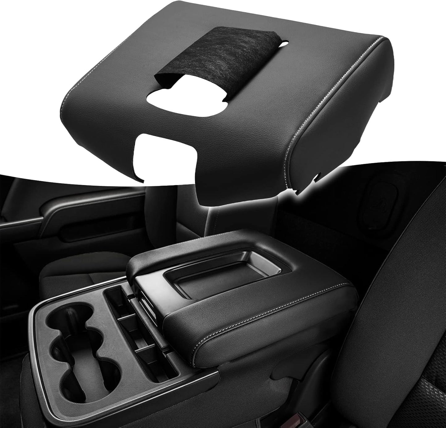 KBH Auto Center Console Armrest Cover for Silverado & Sierra