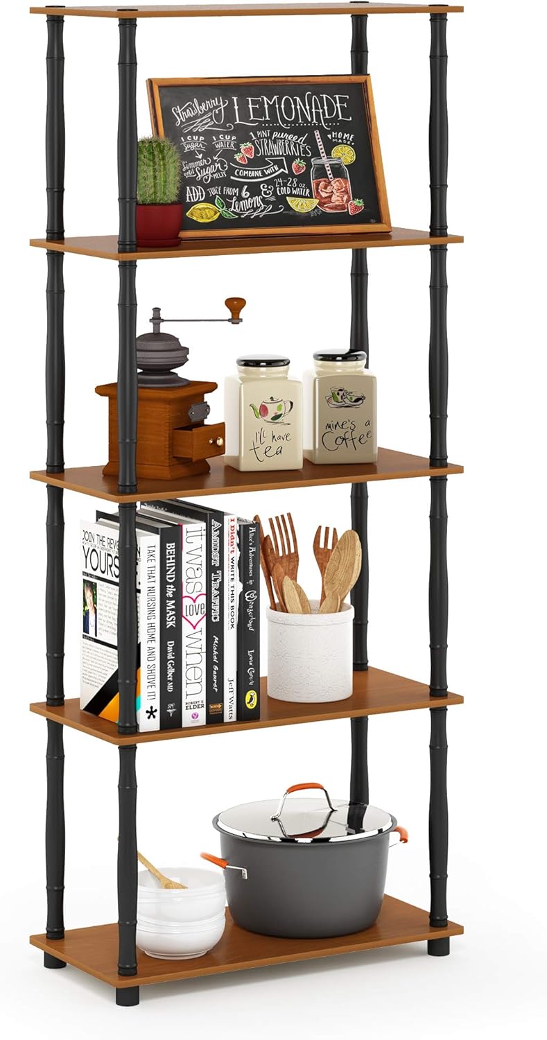 Furinno Turn-N-Tube 5-Tier Multipurpose Shelf for Storage