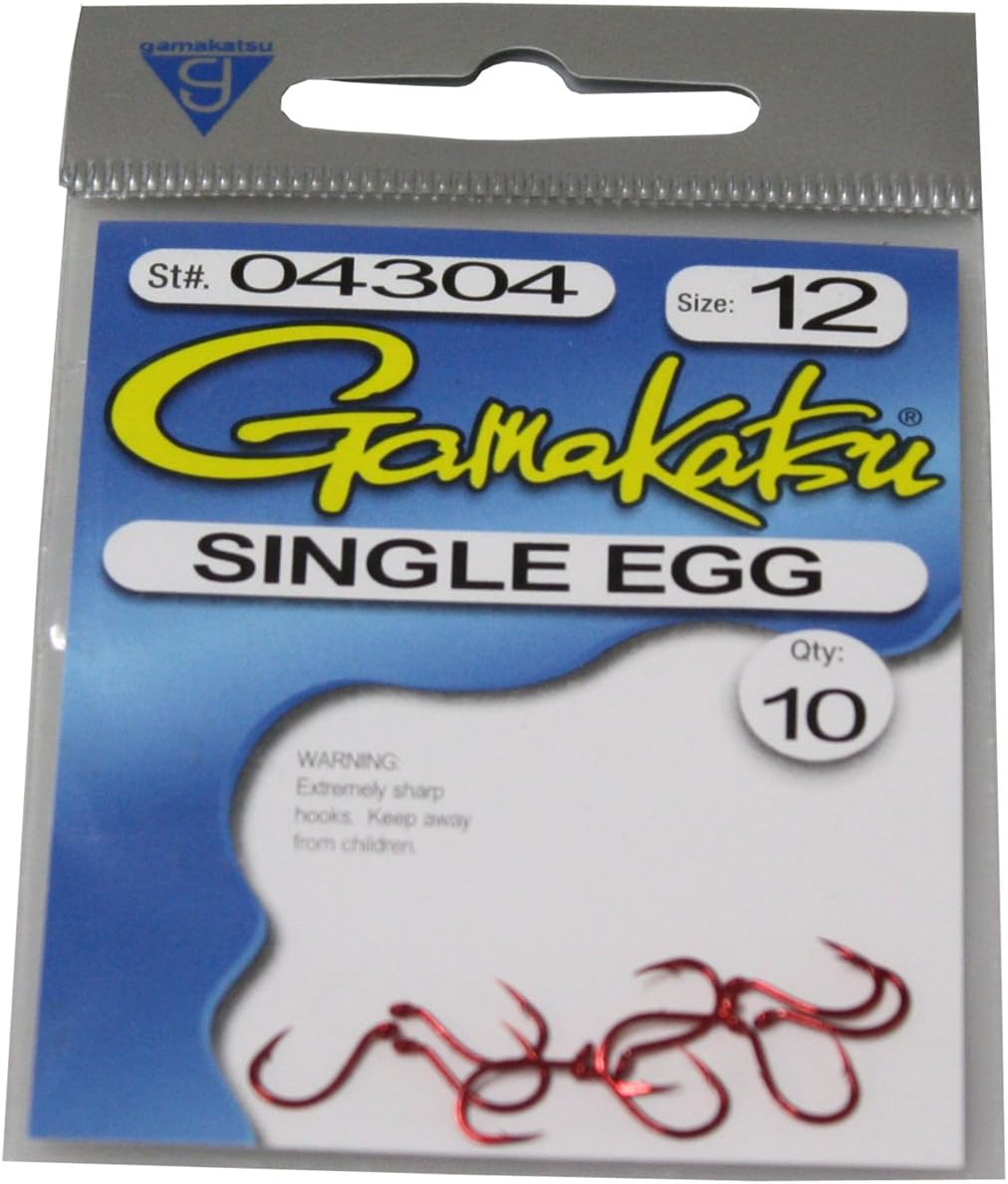 Gamakatsu Single Egg Hook - Superior Fish Hooking Power!