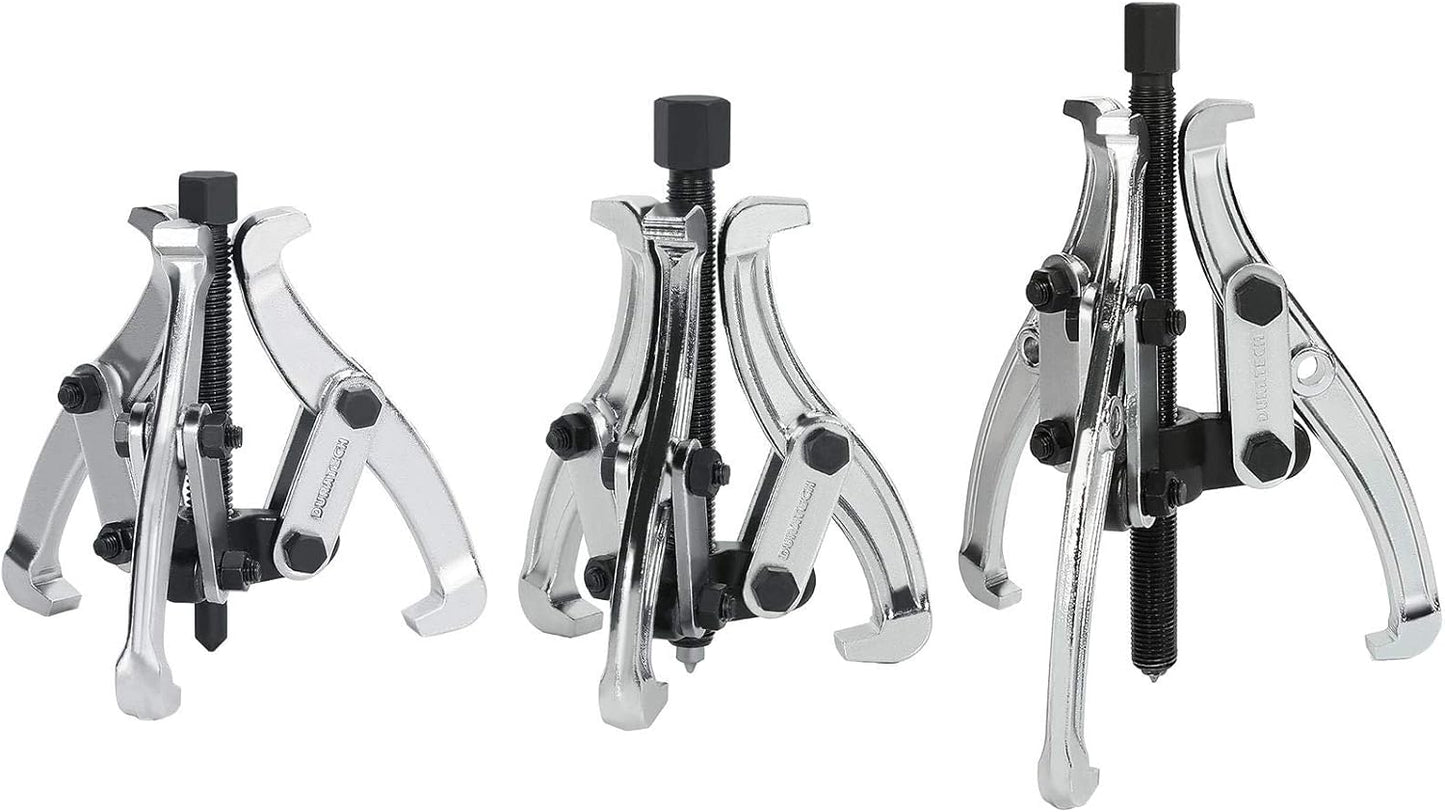 DURATECH 3-Piece 3-Jaw Gear Puller Set for Easy Removal