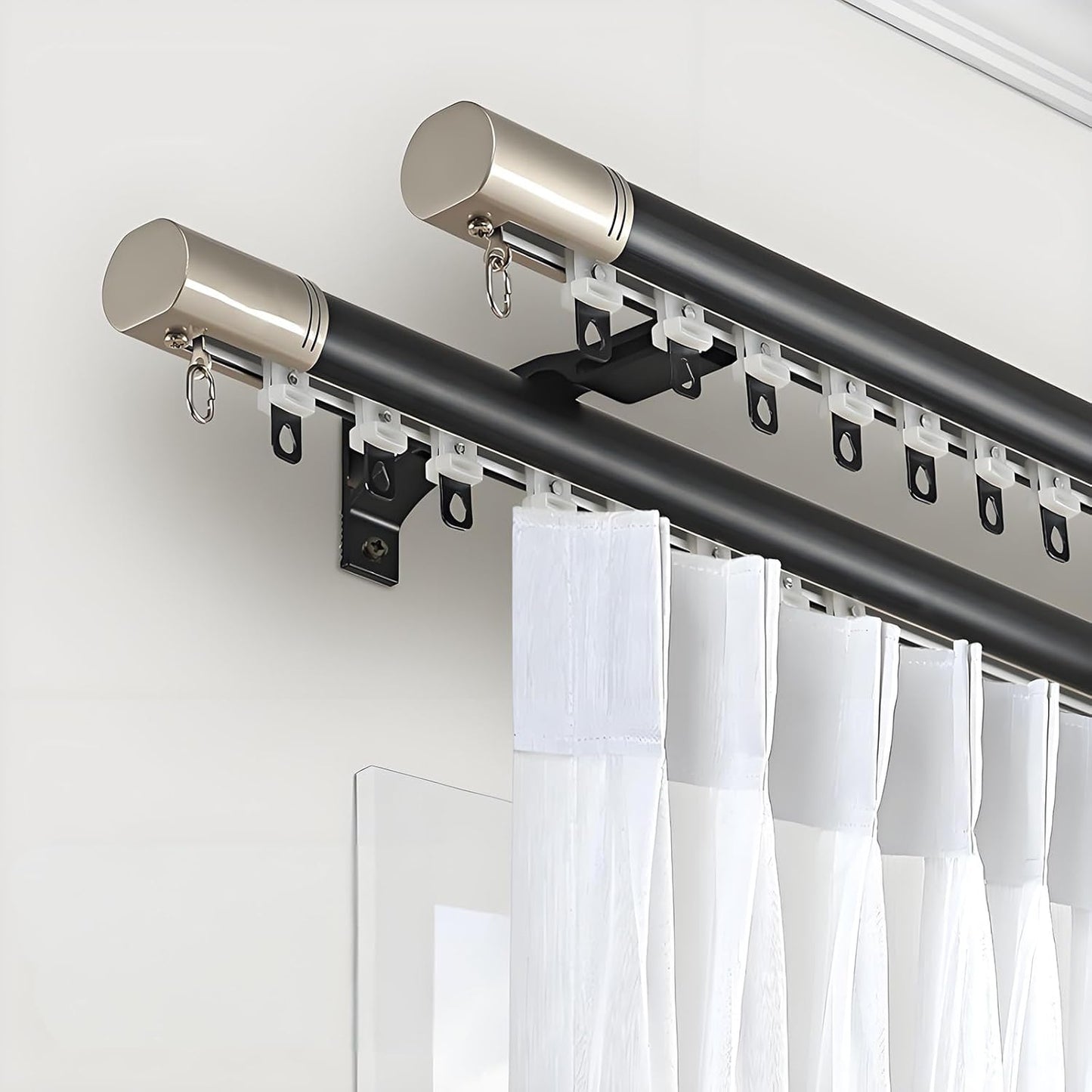 Modern Black Curtain Track for Stylish Spaces