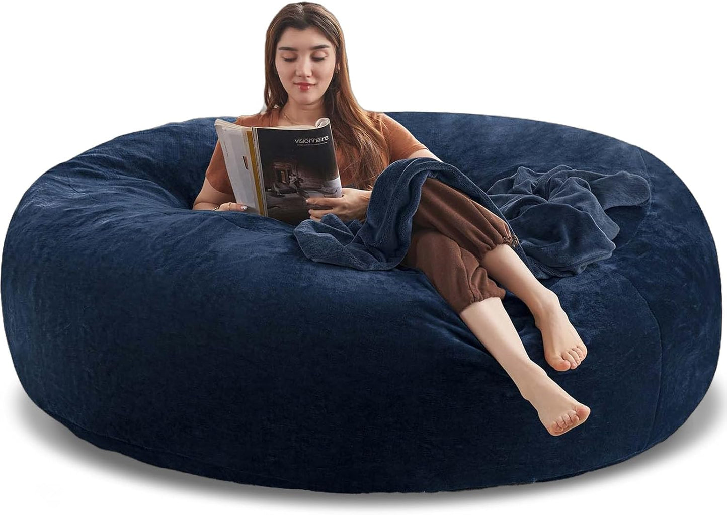 5FT Memory Foam Bean Bag: Super Soft Plush Comfort