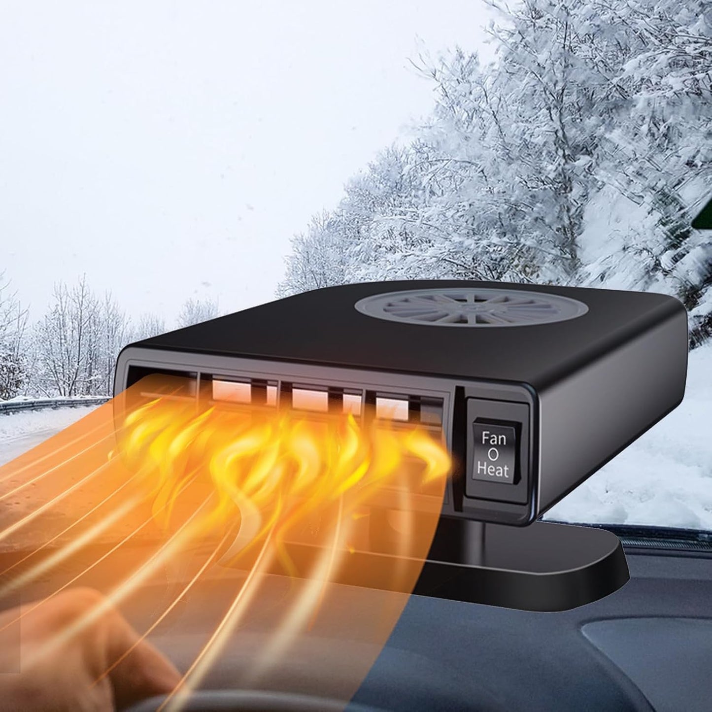 Fast Heating Car Heater by KOAKOMI - Defrost & Defog in Seconds!