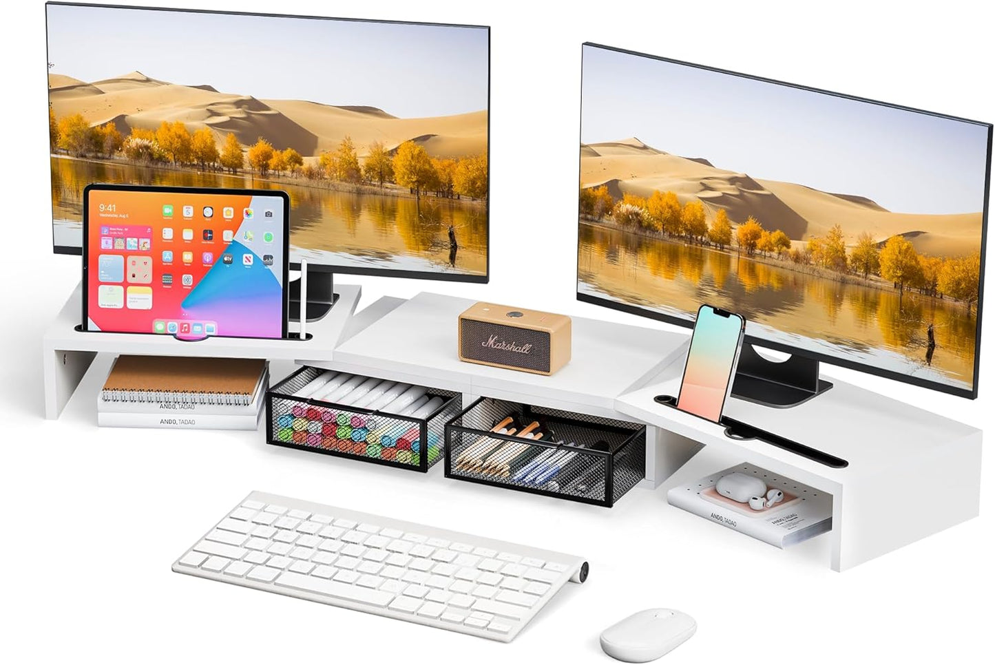 ZIFTY Dual Monitor Stand Riser for 3 Monitors and More