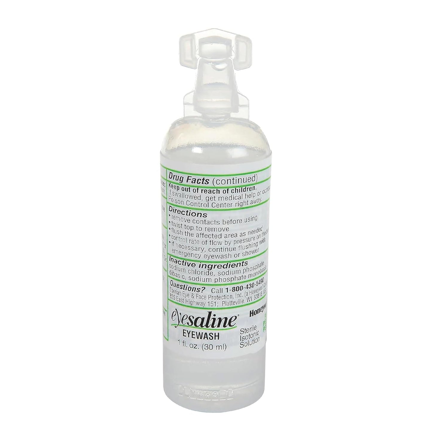 North Eye & Face Protection - Honeywell Sterile Saline Eye Wash