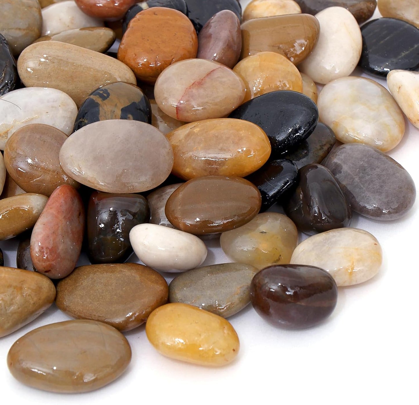 Calofulston 30LB River Rocks for Plants and Garden Decor