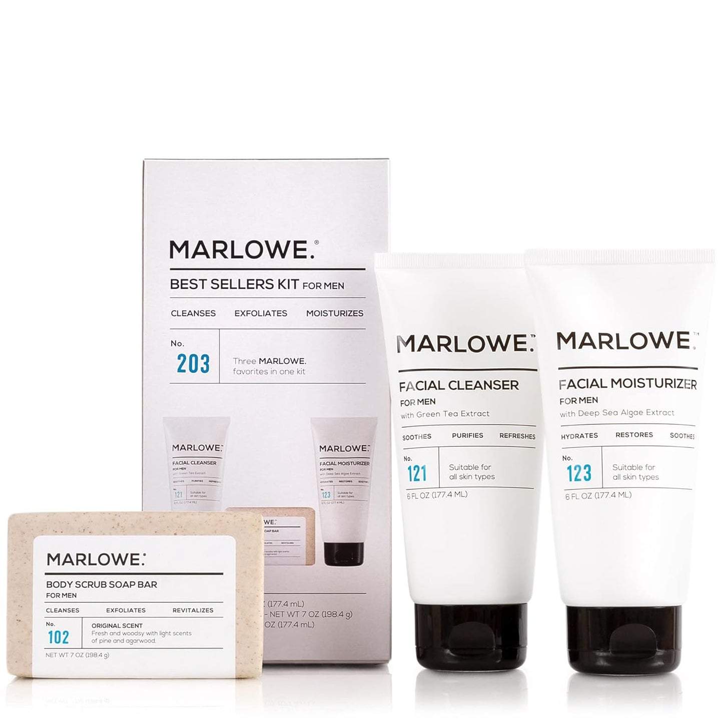 Marlowe Best Sellers Kit No. 203 for Men - Clean & Refresh
