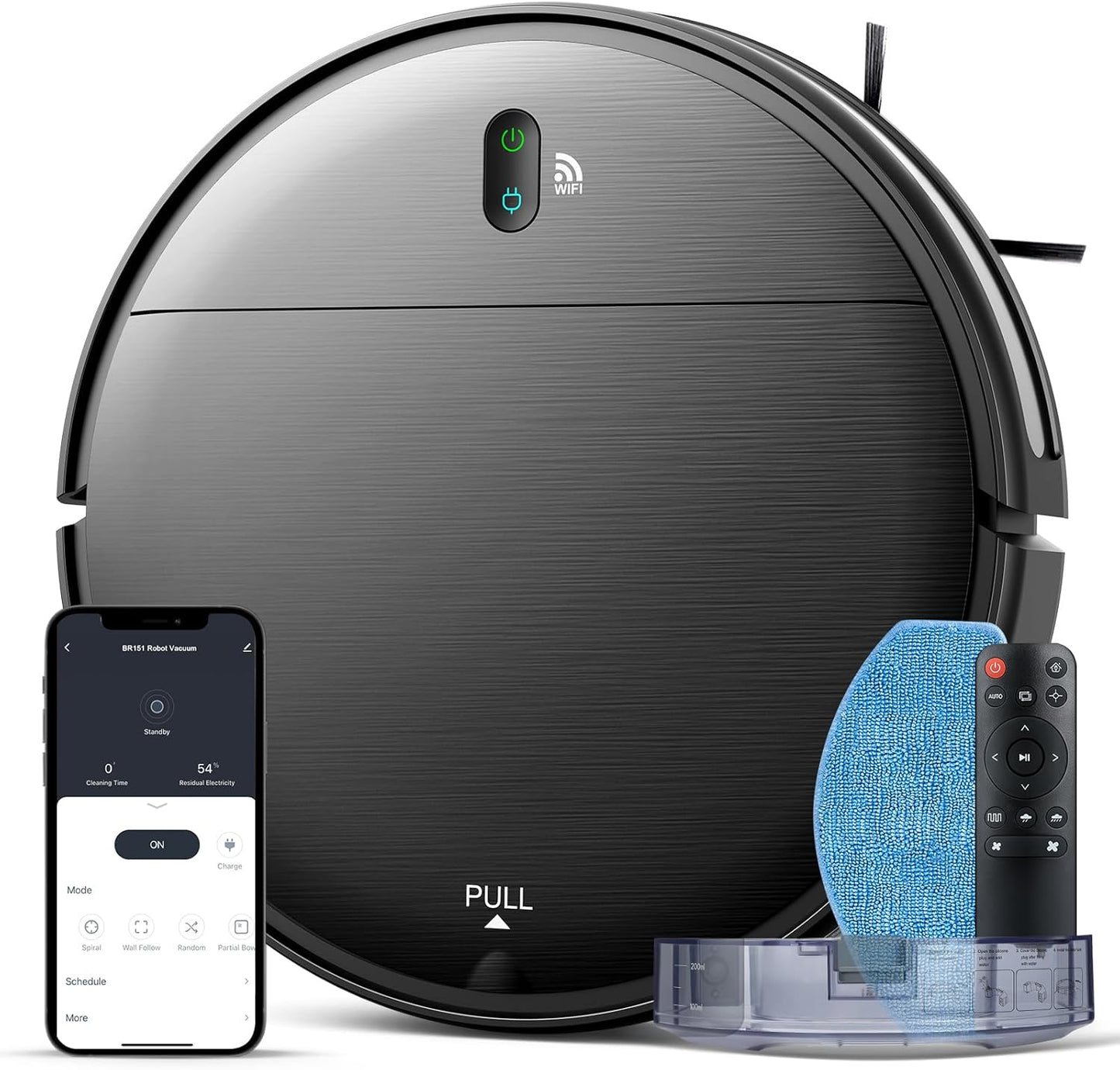 2 in 1 Mopping Robot Vacuum Cleaner with Strong Suction Power