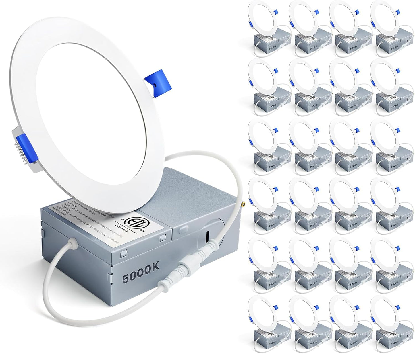Ensenior 24 Pack 4 Inch LED Recessed Light for Bright Spaces