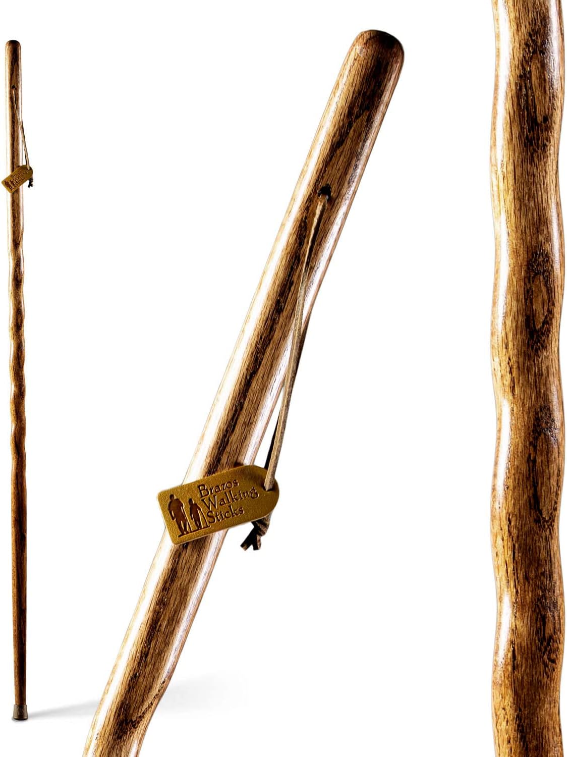 Brazos Twisted Oak Walking Stick - USA Made