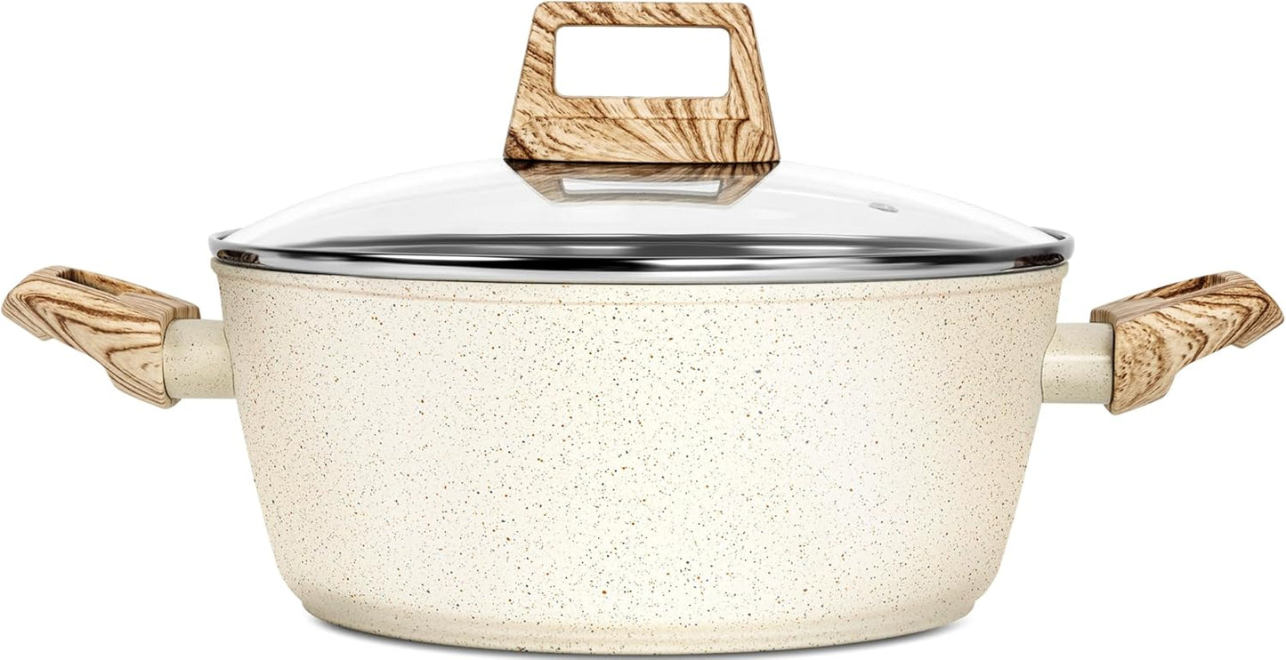 MICHELANGELO Nonstick Soup Pot with Lid for Healthy Cooking