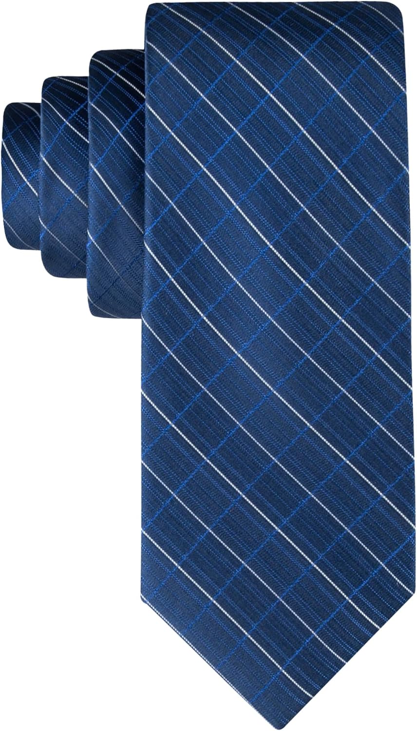 Calvin Klein Mens Navy Blue Solid and Pattern Neckties