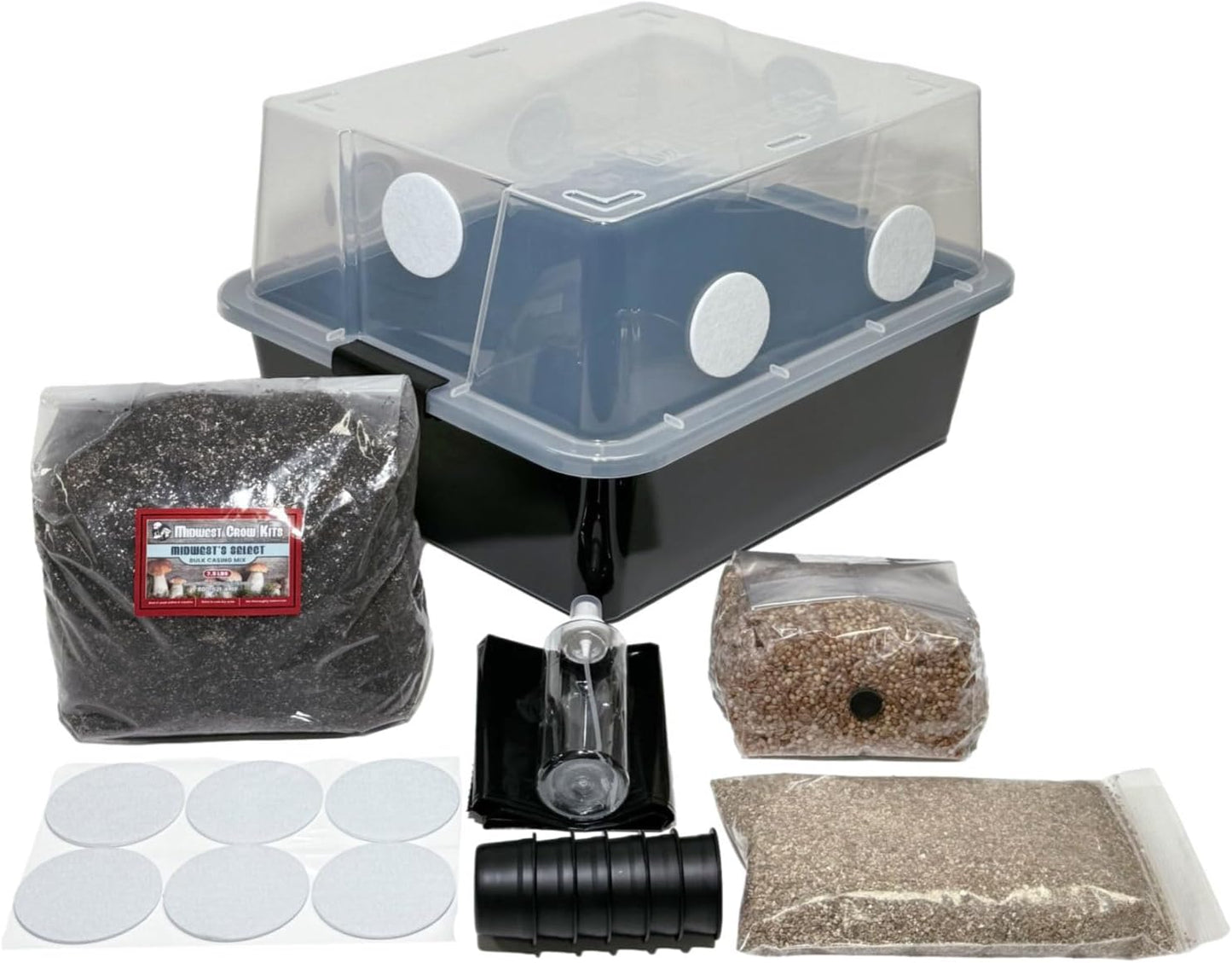 Mushroom Monotub Grow Kit for Dung-Loving Mushrooms Indoors
