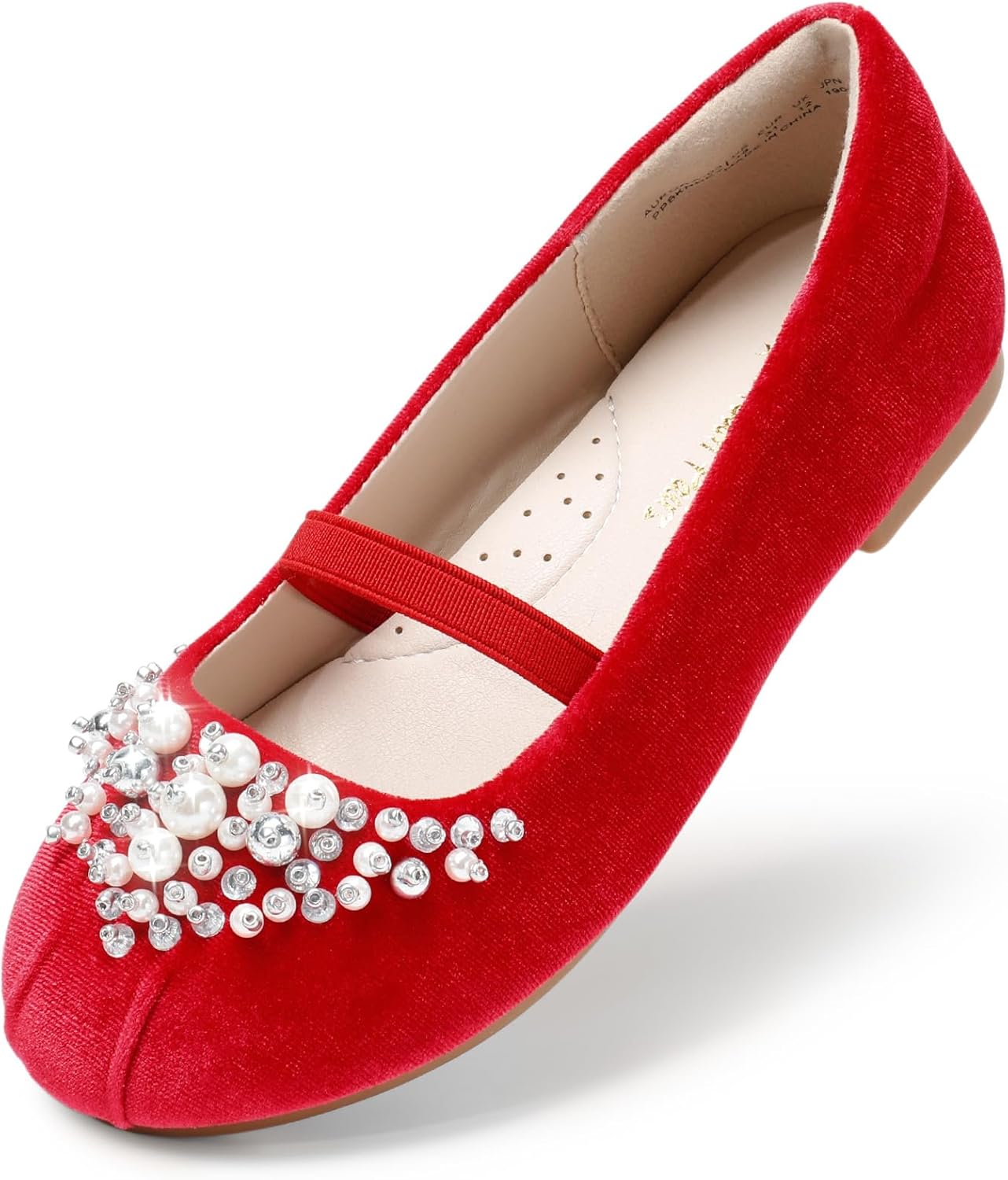 DREAM PAIRS Girls Ballet Flats Flower Shoes for Special Events