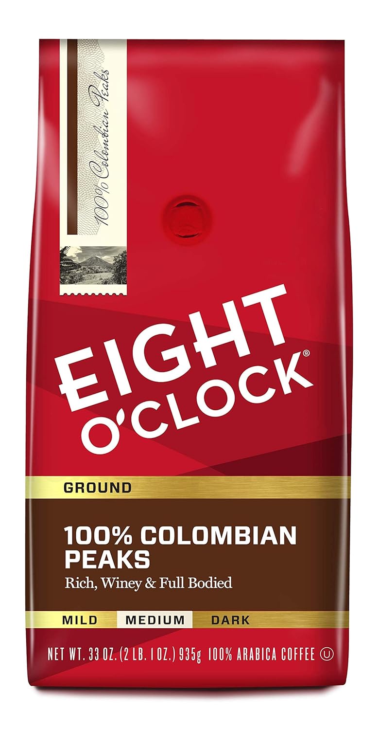 Premium 100% Colombian Ground Coffee | Medium Roast | 33 oz | Kosher Certified