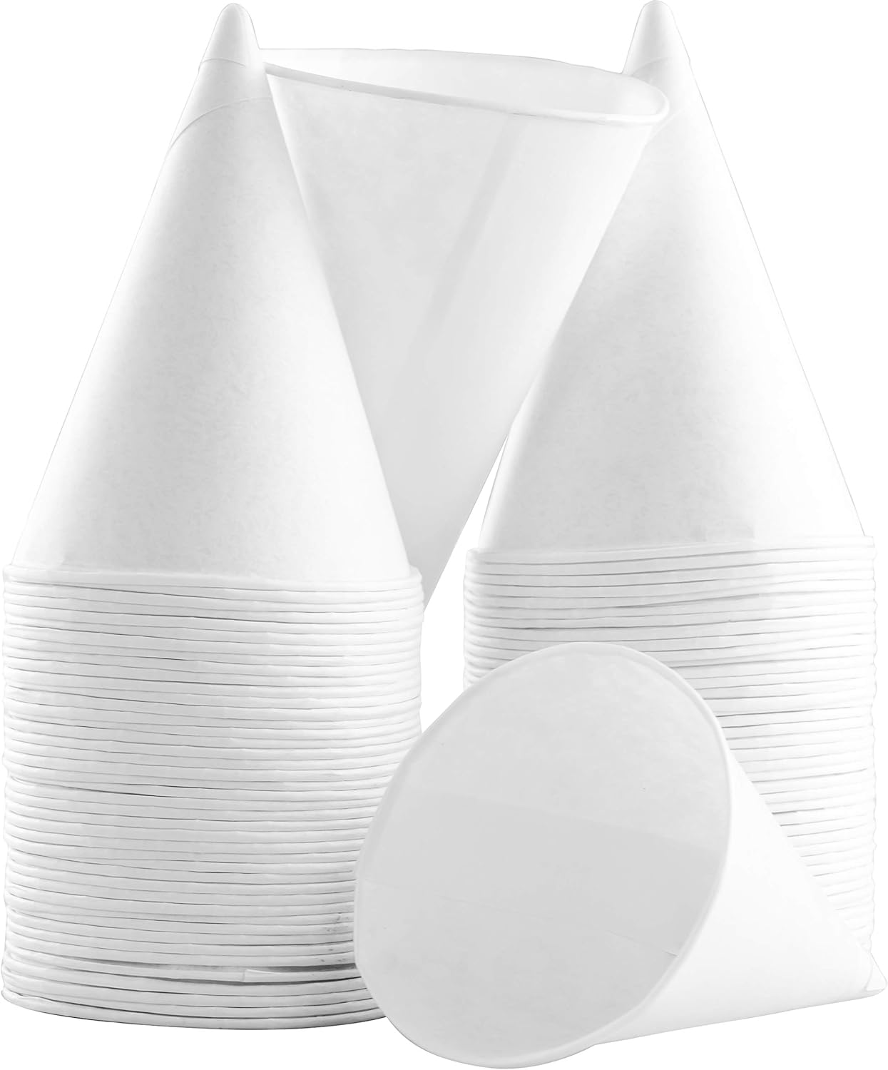 Eco-Friendly Small White Paper Cone Cups for Craft and Drinks
