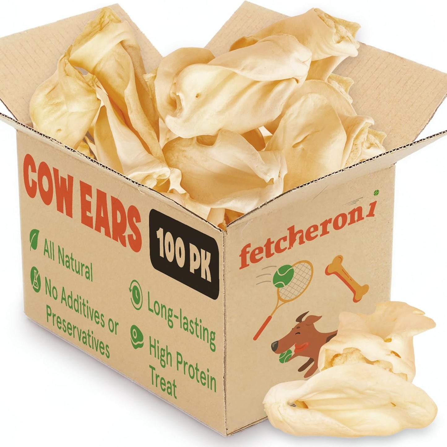 Cows Ears for Dogs - Thick, Natural, Long Lasting Treats