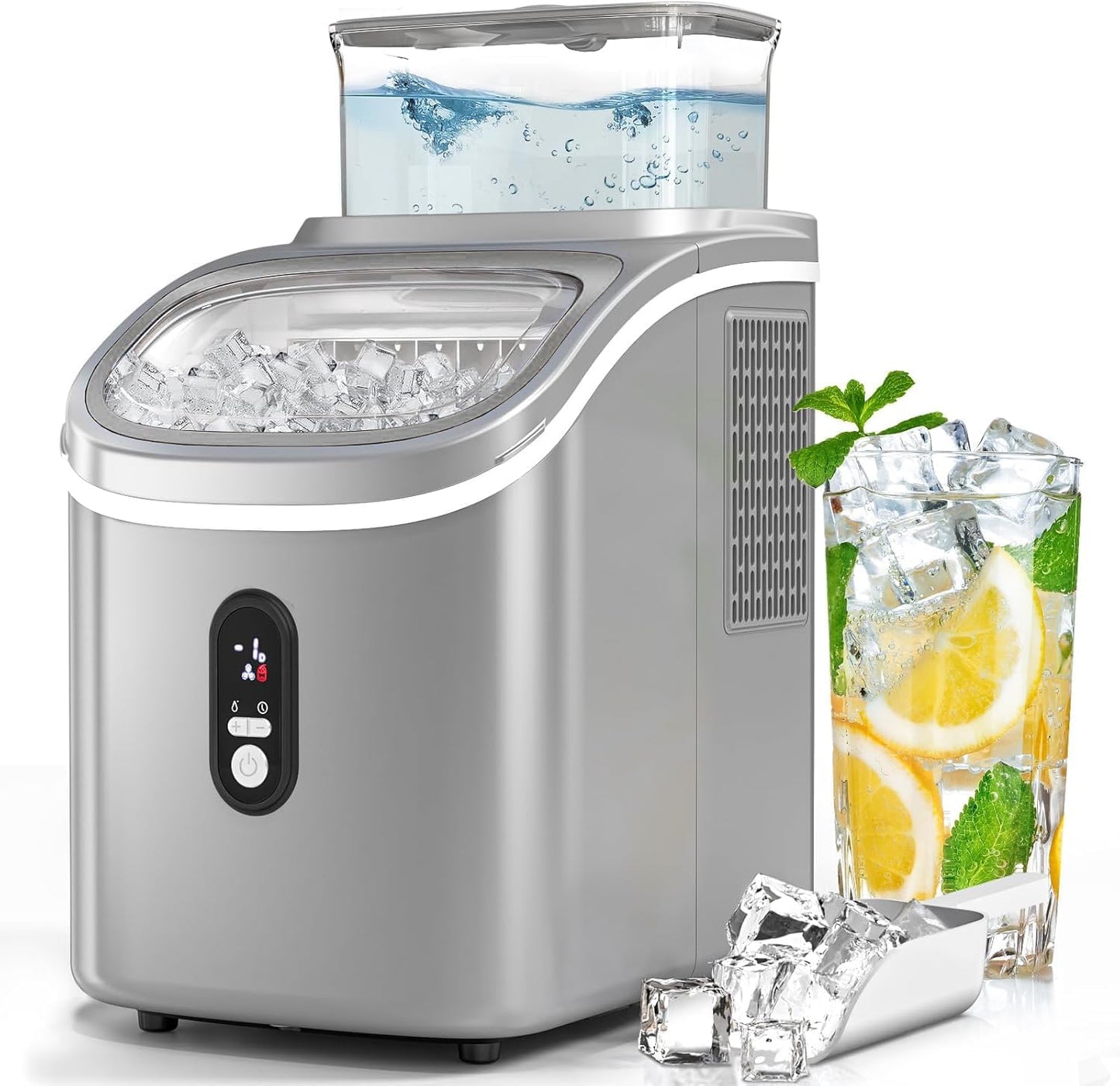 Countertop Ice Cube Maker Machine for Home and Camping Use