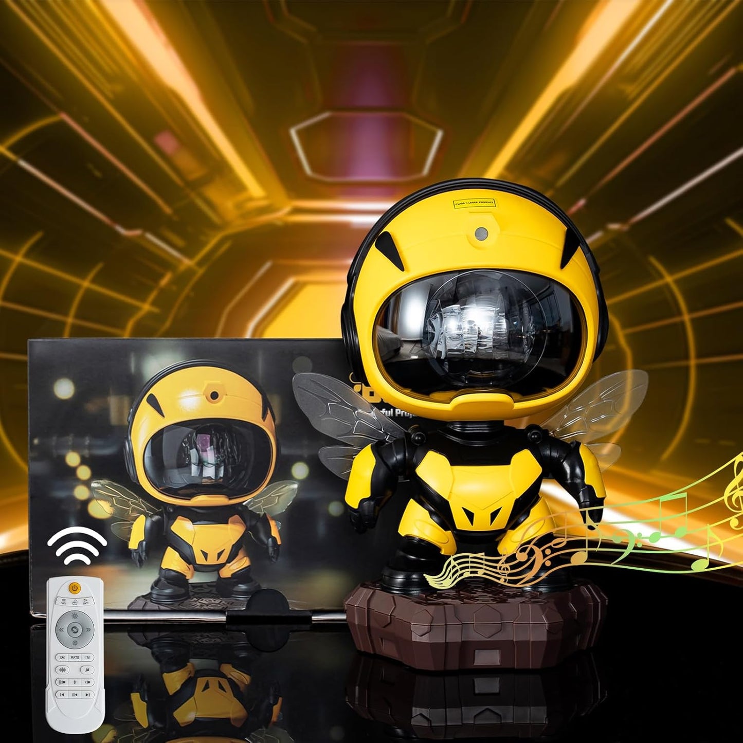 2-in-1 Star Projector & Music Night Light