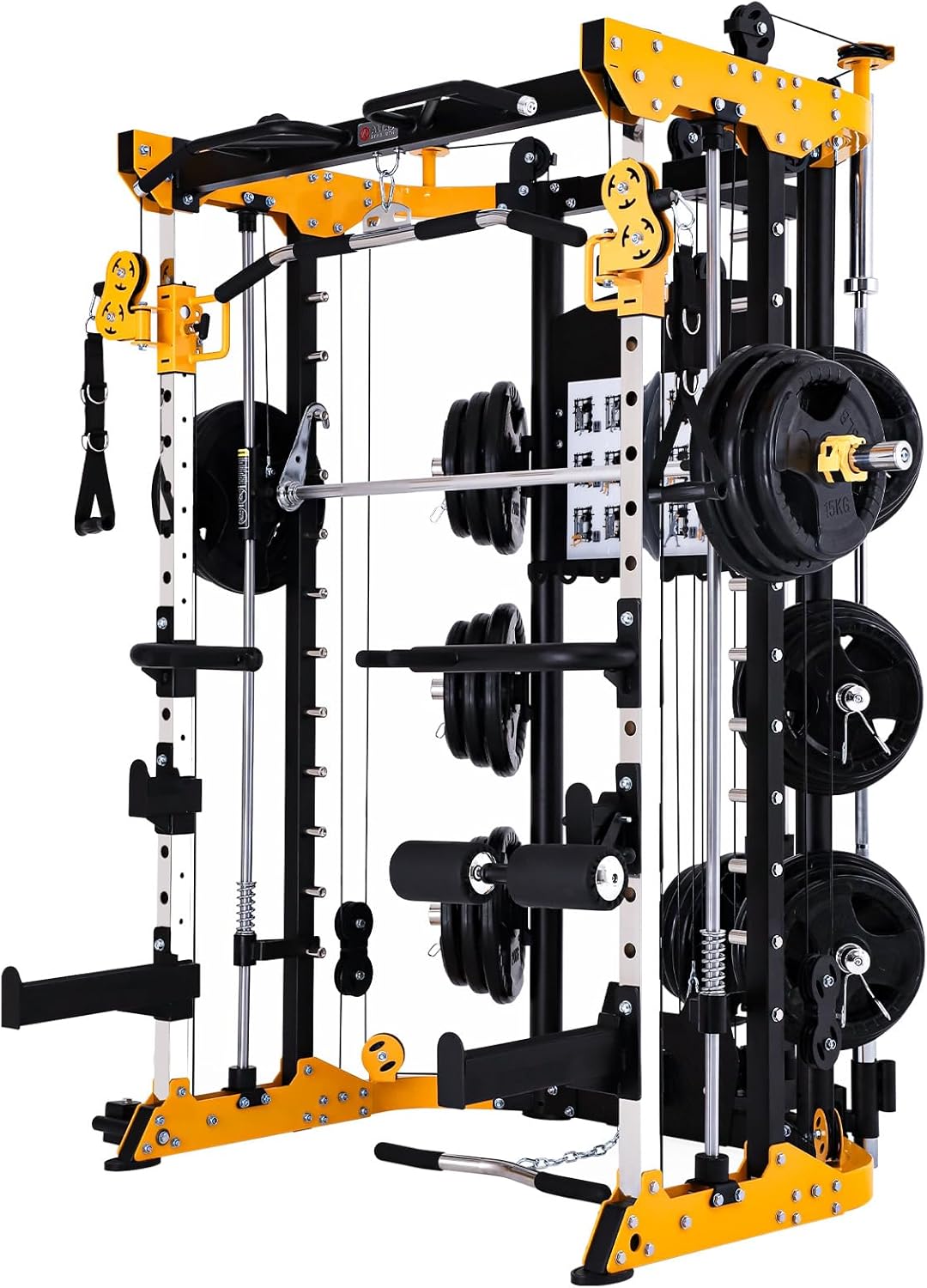 ALTAS STRENGTH Smith Machine: 1000lbs Weight Capacity Power Cage