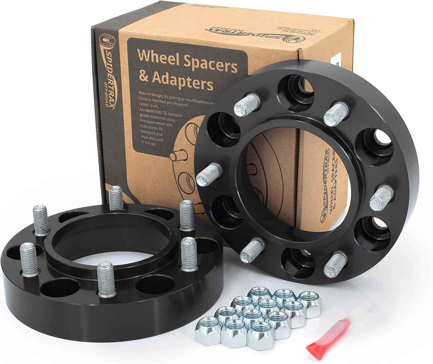 Spidertrax WHS007 Black Wheel Spacer Kit for Toyota Models