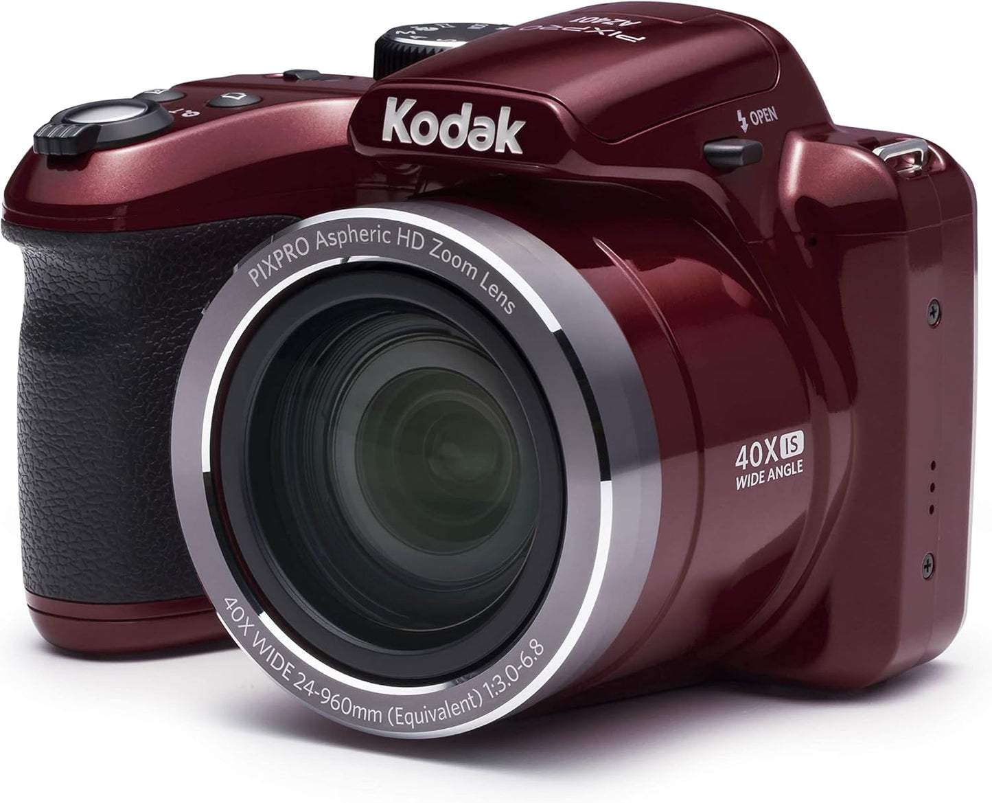 Capture Lifelike Photos with Kodak AZ401RD Red Camera