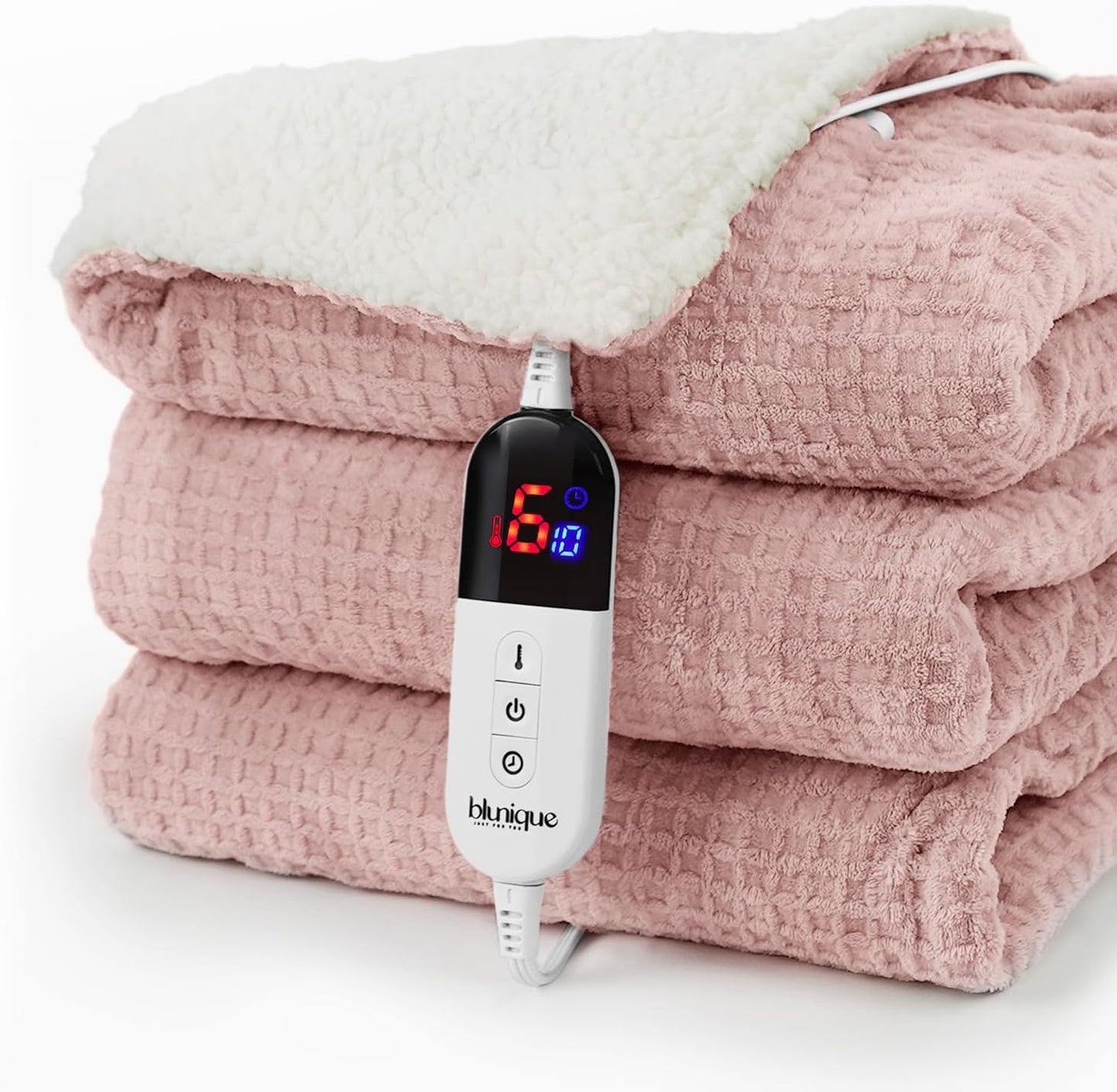 Heated Blanket Electric Blanket Twin Waffle for Cozy Comfort