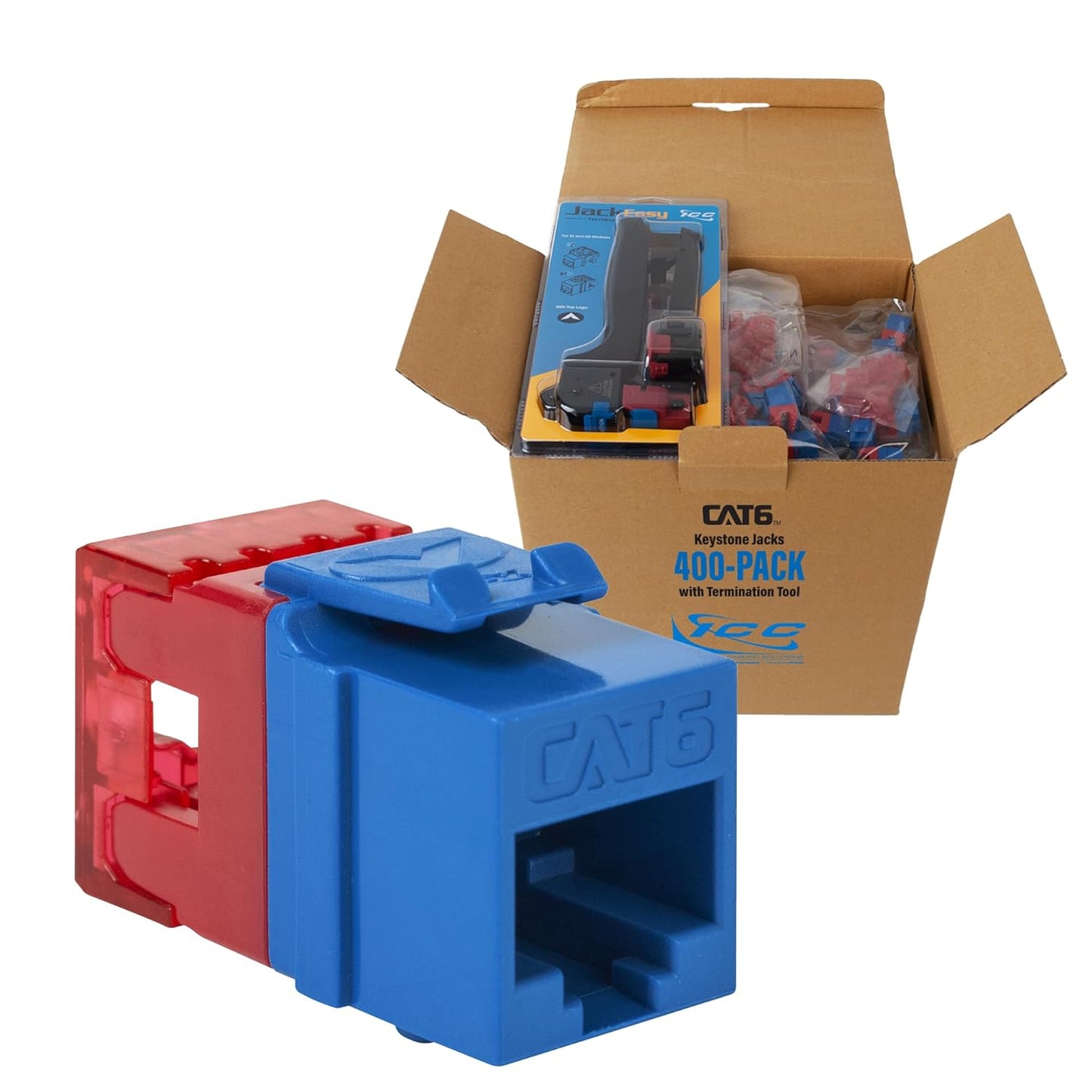 ICC CAT6 Keystone Jack for High-Power Devices and Easy Termination