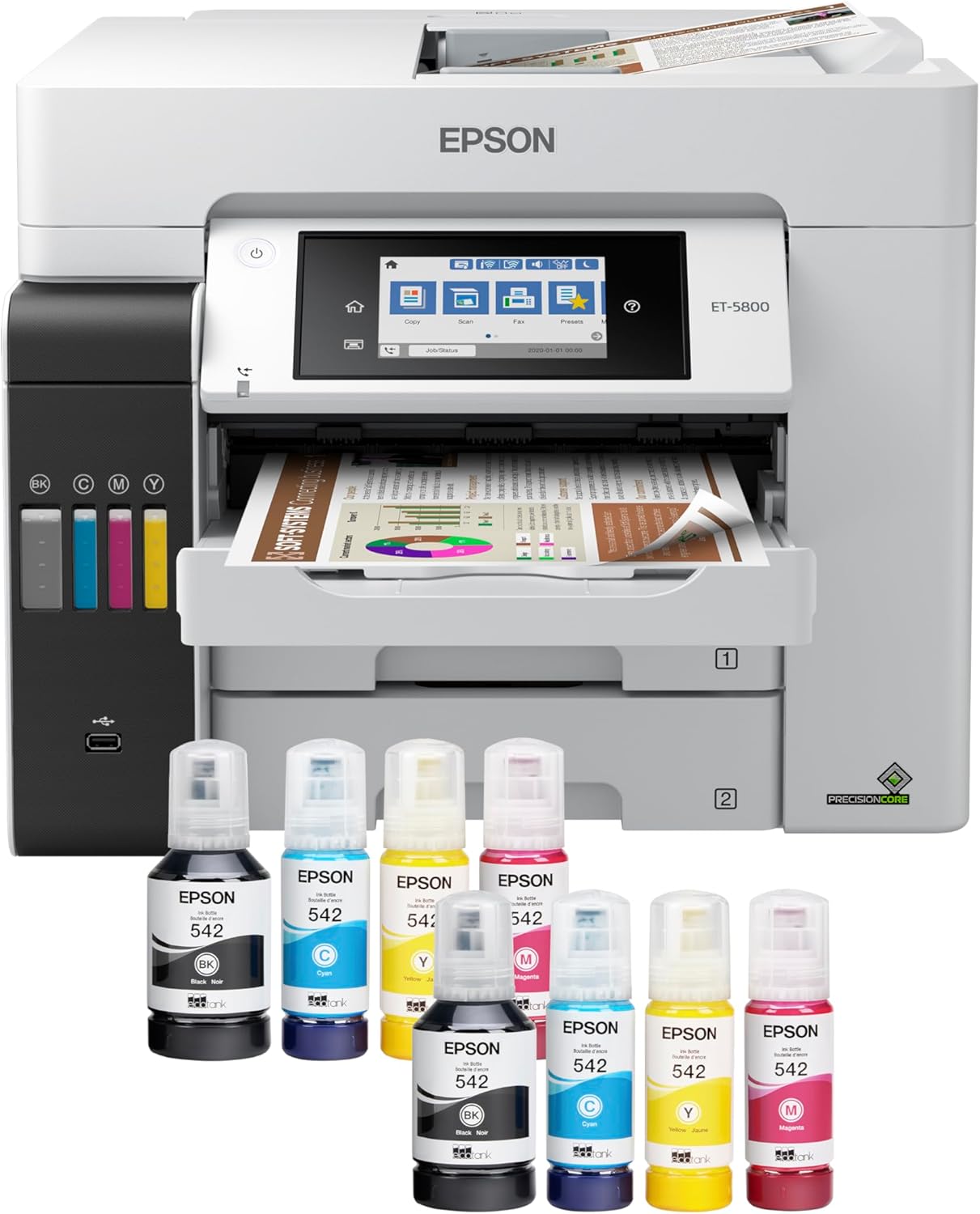 Epson EcoTank Pro ET-5800: Wireless All-in-One Printer