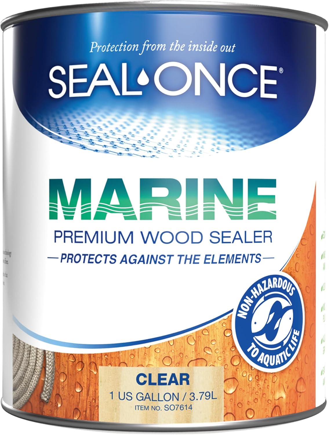 SEAL-ONCE MARINE 1 Gallon Wood Sealer for Docks and Decks