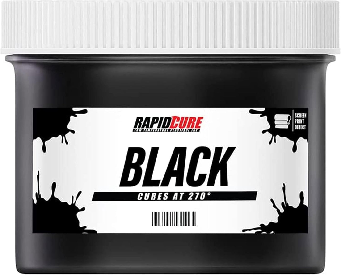 Rapid Cure Screen Printing Ink Black - Easy to Use and Versatile