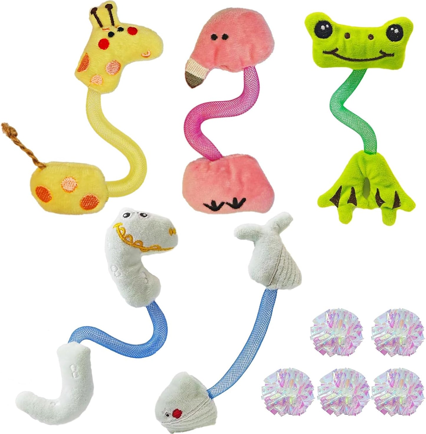 Durable Cat Chew Toy Set: Teeth Cleaning & Interactive Fun!