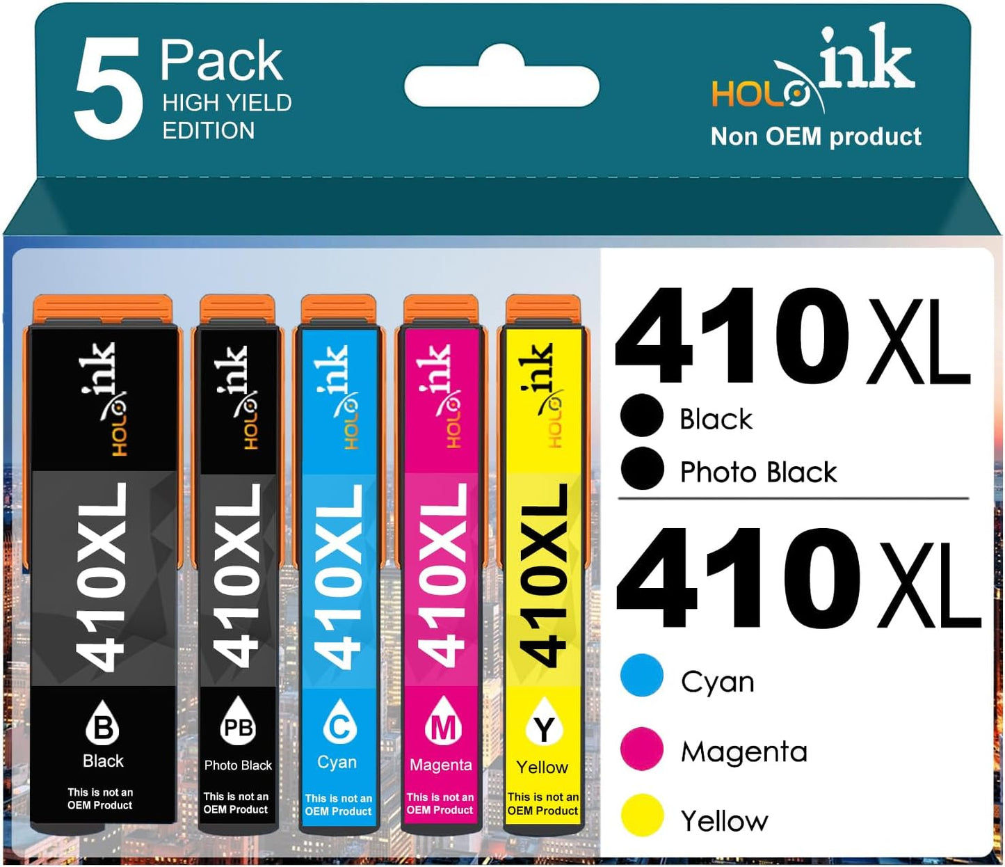Epson 410XL Ink Combo Pack - Vibrant Colors for Your Expression XP Printers!