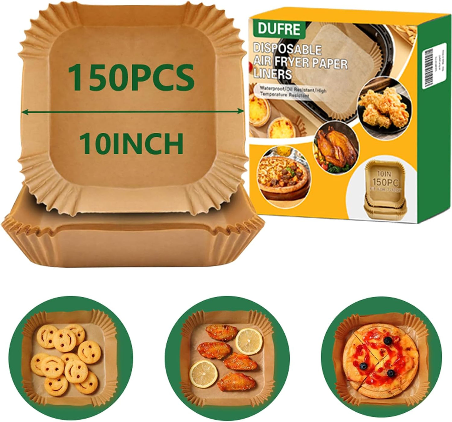Oil-Proof Air Fryer Liners by Dufre