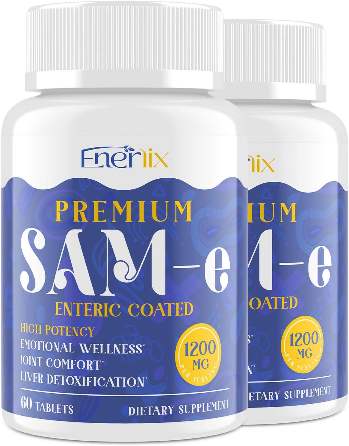 High Potency 1200 MG SAM-e Supplement for Mood and Joint Health