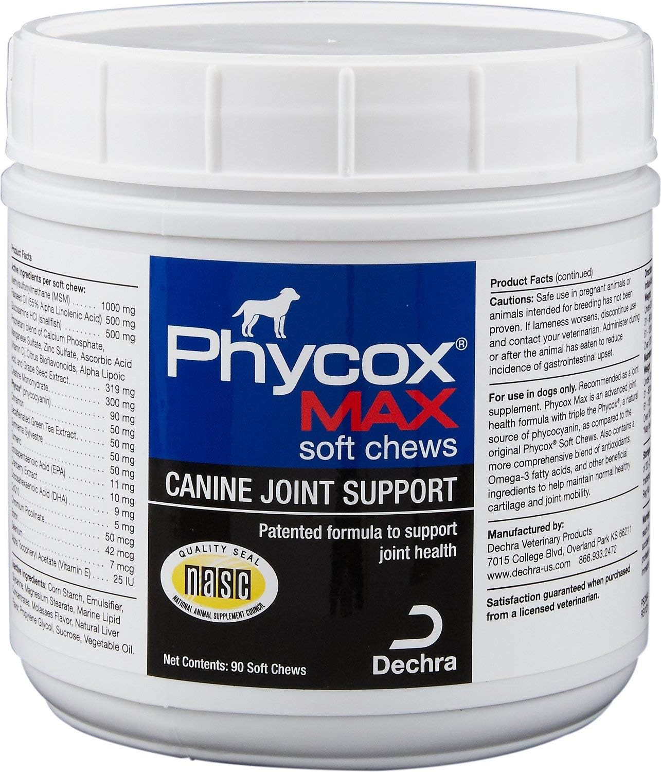 Phycox MAX Canine Joint Support Soft Chews for Dogs 90 Count