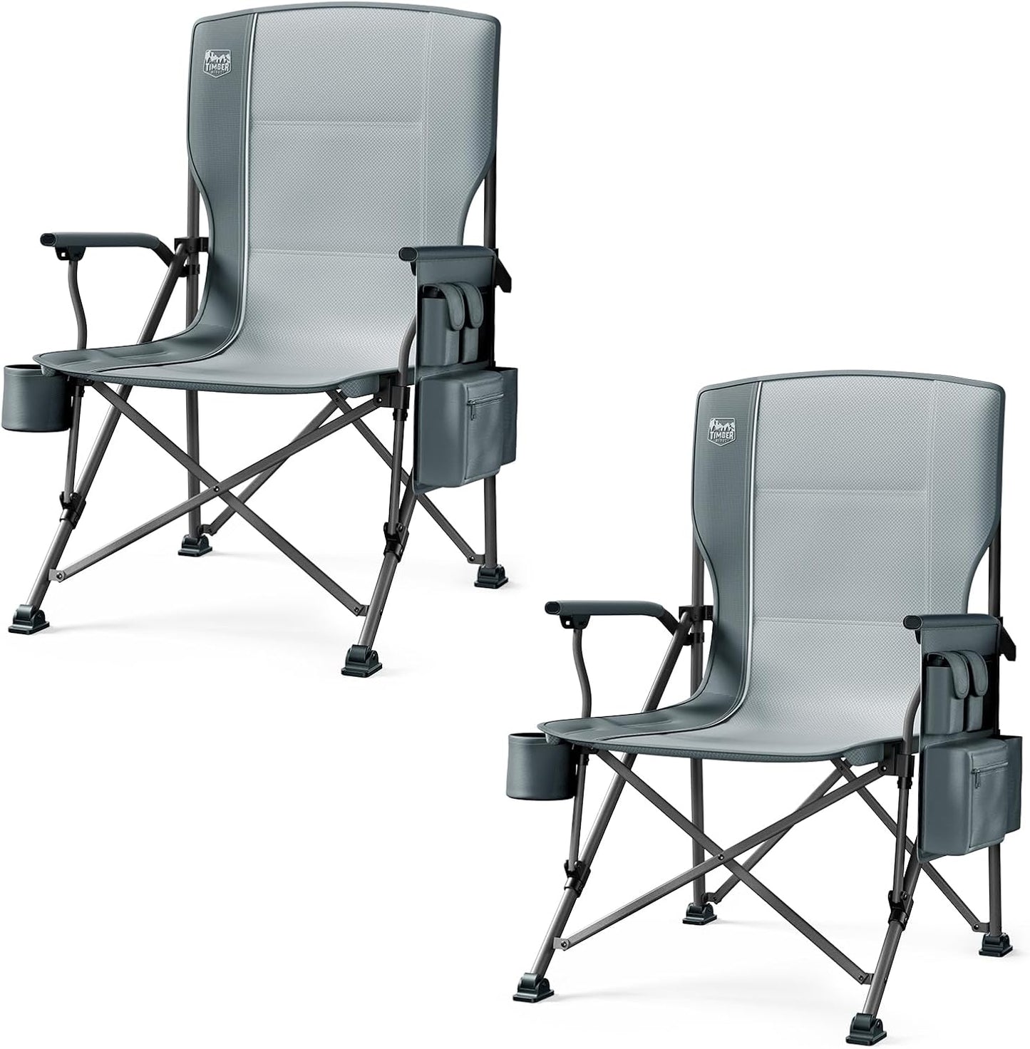 Oversized Folding Camping Chair with High Back and Heavy Duty Support